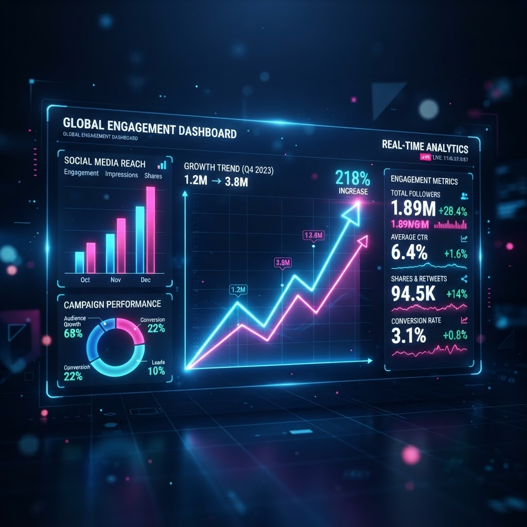 Brand growth analytics dashboard